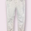 Seven7  Skinny Jeans in White with Zipper Detail on Front Pockets - size 10P Photo 0