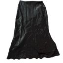 Tiana B NWT .  Women's Black Satin Midi Skirt Size Small Photo 4