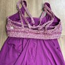 Lululemon  Nouveau Limits Tank Miss Mosaic Peach Fuzz Regal Plum Size 8 Photo 3