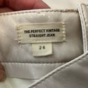 Madewell  The Perfect Vintage Straight Pant in Faux Leather—Size 26 Photo 6