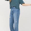 Vervet by Flying Monkey Distressed High Rise Mom Jeans Photo 2