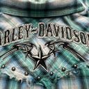 Harley Davidson Plaid Snap Button Tank S Photo 2