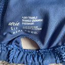 Aerie Two Piece Coquine Textured Floral Swimsuit Bikini Blue Size S Crochet Lace Photo 6