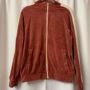 Forever 21 F21 Red And White Y2K Style Velour Track Jacket Size Large Photo 0