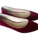 Penny Loves Kenny  Wine Color Suede Like Flats Size 8 Photo 3