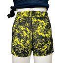 Under Armour Green Black Abstract Pattern Women’s Compression Shorts Sz L Photo 3