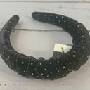 Lele Sadoughi NEW -  - Jet Dot Velvet Kelly Headband Photo 4