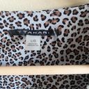 T Tahari  Leopard Print V‎ Neck Button Down Long Sleeve Blouse Top Womens Size L Photo 1