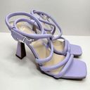 BP  Sandals Womens Size 5.5 Lilac Wraparound Square Open Toe Heels Photo 0