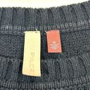 Pilcro ‎ Anthropologie Knit Crew Neck Ruffle Shoulder Sweater Womens Medium Photo 5