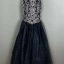 Cache  Vintage Ballgown formal dress 80's 90's size 12 bridal Gothic Royal Photo 13