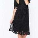 Orange Creek Women’s  Black Lace Overlay Dress Medium | Large Photo 0