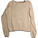 Dress Barn Vtg 1990s  Beige Autumn Leaf Embroidered Knit Crew Neck Sweater S Photo 1