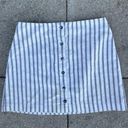 Brandy Melville Striped Linen Skirt Photo 3