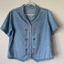 Vintage Demin Tee Blue Size M Photo 0