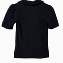 Modcloth  V-Neck Short Sleeve Polo Pullover Collared Shirt Black Small Photo 2