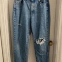 Lee Vintage  Mom Distressed Light Wash Jeans - Waist Size 32 Photo 0