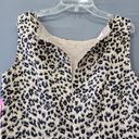 Krass&co 9& Womens Dress Size S Tan Midi Preppy Leopard Sleeveless Shift Round Neck Zip Photo 7