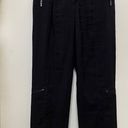 T Tahari  Black Viscose Blend Pocket Straight Leg Pant See Description Size 4/S Photo 3