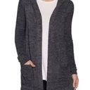 Barefoot Dreams  Cozy Chic Lite Gray Resort Soft Hooded Cardigan Sweater Photo 1