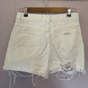 Rolla's  White Ripped Denim Shorts Photo 2