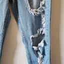 Vibrant super distressed skinny jeans style #P1378 size 3 waist 13.5" Photo 3