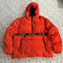 Guess Orange Puffer Coat Photo 1