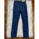 RE/DONE REDONE Womens Jeans High Rise Ankle Crop Stretch Denim Button Fly Skinny Size 24 Photo 3