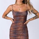 Princess Polly Mini Dress Brown Size 4 Photo 0