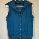 BCBGMAXAZRIA  Women's Snap Collared Vest Blue‎ Medium Photo 0