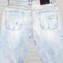 One Teaspoon One x  27 Awesome Baggies Destroyed Cuffed Hem Jeans Blue Heart Photo 9