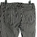 Tripp NYC Vintage 90s  Capri Cut Off Pants 5 Black White Stripe Pockets Goth Rave Photo 3