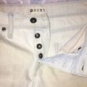 Roxy  Button Fly White Wash Jean Shorts Size 26 Photo 2