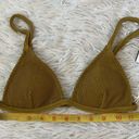 Good American  Women’s Always fits Triangle bikini top in dirty olive001 size 1 Photo 7