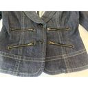 Converse  One Star Military Fitted Denim Jacket Blazer Size Medium Womens Photo 2