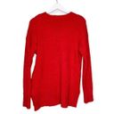 Sanctuary Women’s Fuzzy V Neck Long Sleeve Sweater in Red Size XS Photo 4