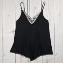 Candie's NWT  Black Embellished Cami Tank Top Women's Size XS Photo 1