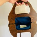 Bermuda VINTAGE 70s  BAG PURSE WOOD HANDLE BY BANNER HOUSE REVERSIBLE COVER Photo 6