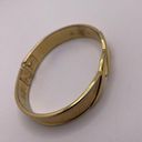 Monet Signed  Costume Jewelry Gold Tone Bangle Bracelet Photo 3