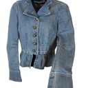 Marc Jacobs Vintage  Cropped Peplum Denim Jacket Photo 3