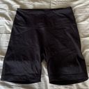 90 Degrees by Reflex Black High Waisted Biker Shorts Photo 0