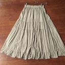 American Eagle Beige Neutral Boho Tiered High Waisted Maxi /Midi Skirt XS Photo 2