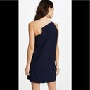 Michelle Mason  One Shoulder Shift Dress Photo 4