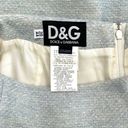 D&G  Dolce Gabbana Ittierre Spa Mini Skirt Textured Viscose in Blue US Size 4 Photo 4