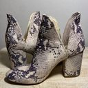 Steve Madden  “Rookie” 8.5 grey faux snakeskin ankle boogie. Slip on. 3.5 heal Photo 12