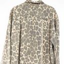 Pam & Gela  Revolve Womens Oversized Leopard Print Button Front Shirt Size S Photo 7