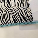 ZARA  Black & White Zebra Print Straight Wide Leg Denim Jeans EUC Sz 8 Cotton Photo 12