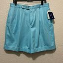 Ralph Lauren  Women’s Golf High Waist Pleated Blue Bermuda Vintage Shorts Size 14 Photo 0