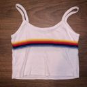 Brandy Melville John Galt Faye Rainbow Stripe Crop Tank Photo 1