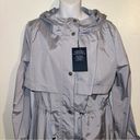 Cole Haan  hooded packable Rain Jacket Size Large blue/gray “Mist” color NWT Photo 13